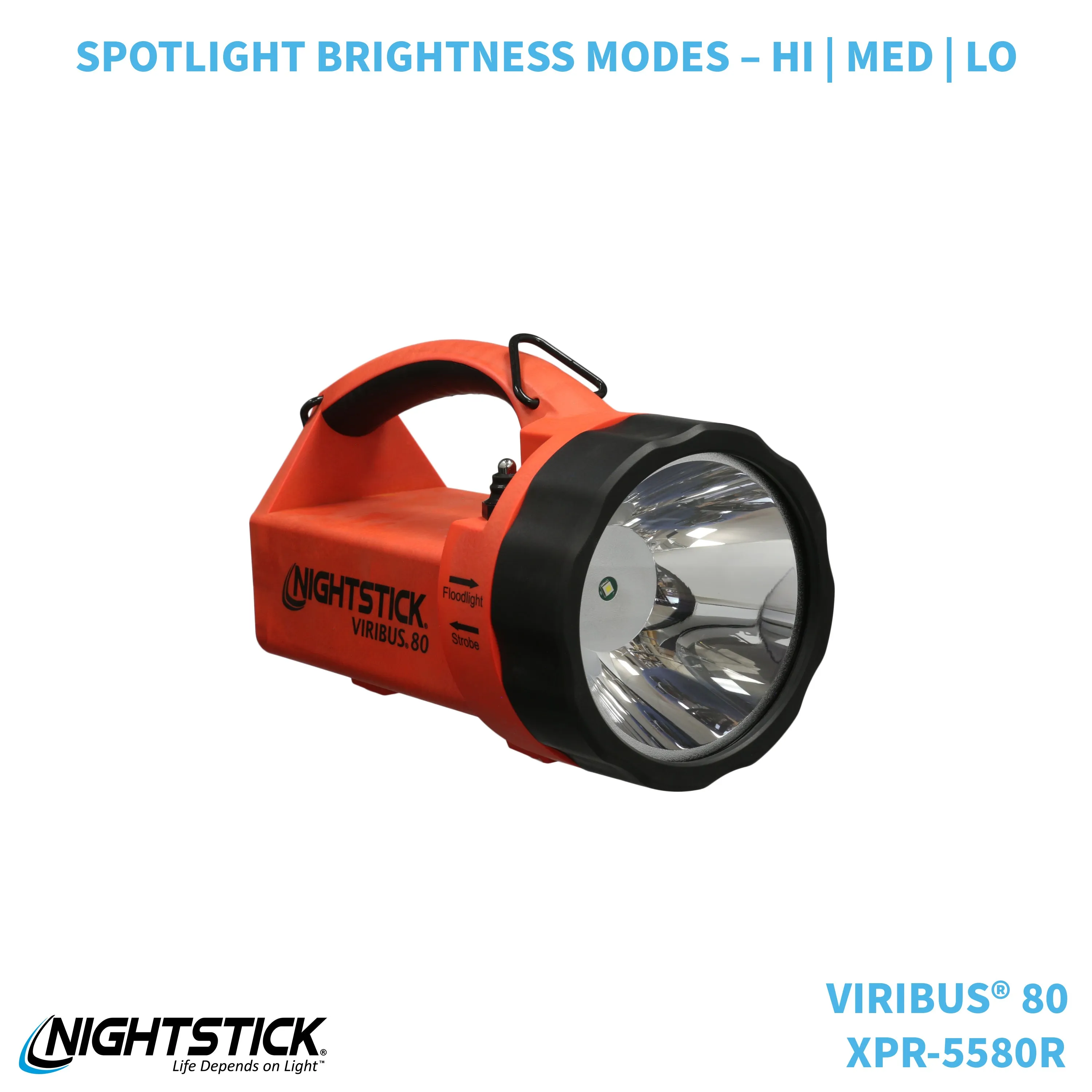 XPR-5580R: [Zone 0] VIRIBUS® 80 IS Rechargeable Dual-Light Lantern