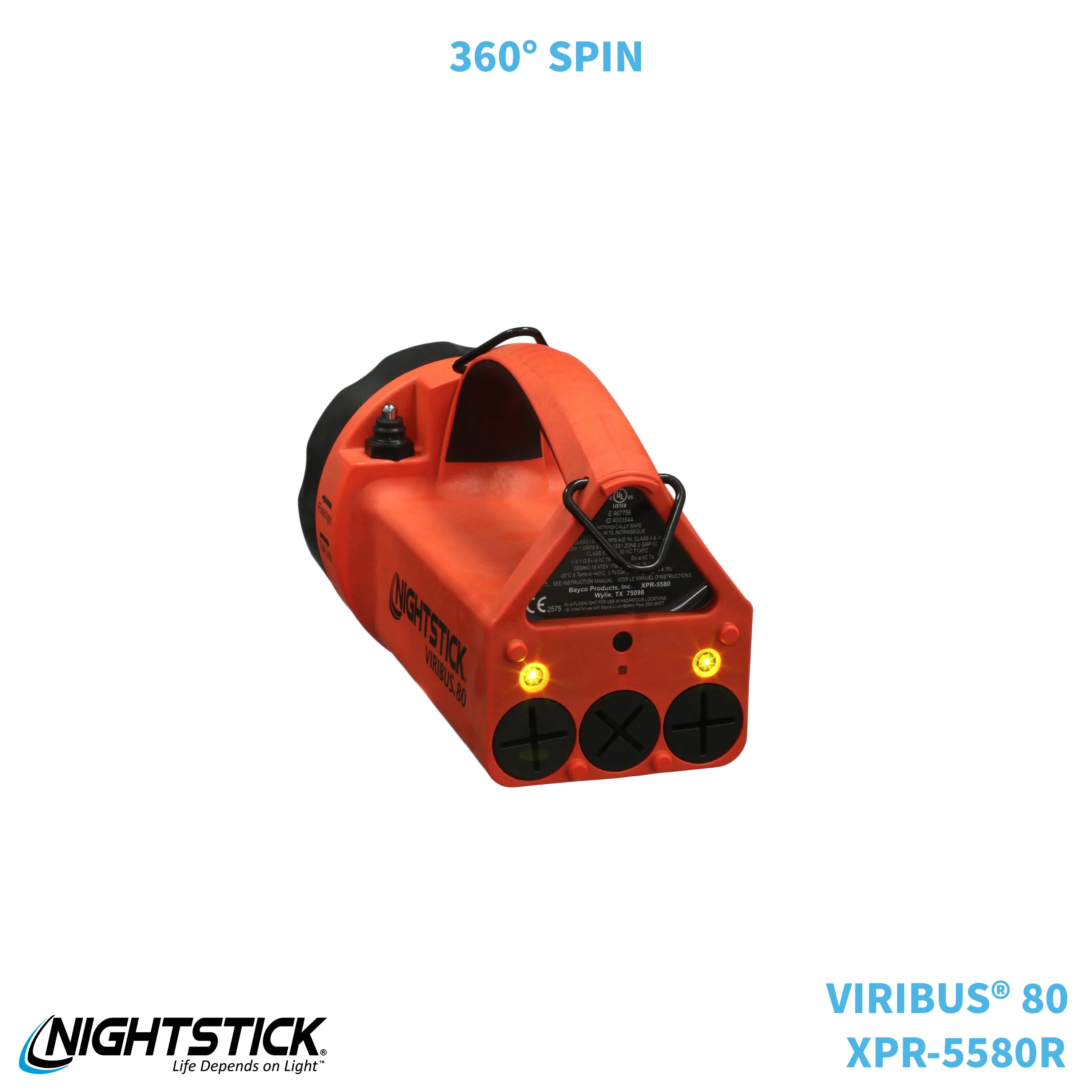 XPR-5580R: [Zone 0] VIRIBUS® 80 IS Rechargeable Dual-Light Lantern