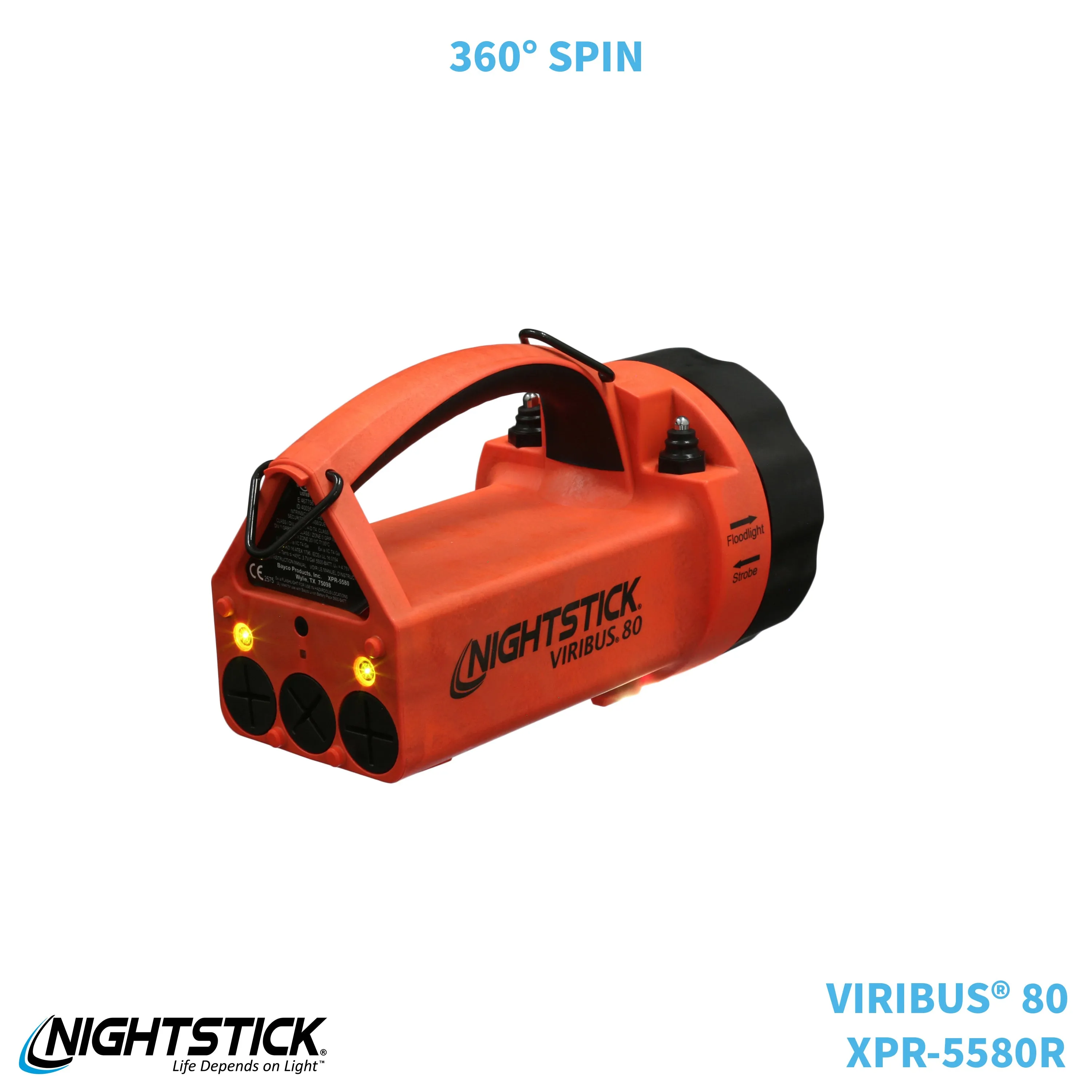 XPR-5580R: [Zone 0] VIRIBUS® 80 IS Rechargeable Dual-Light Lantern