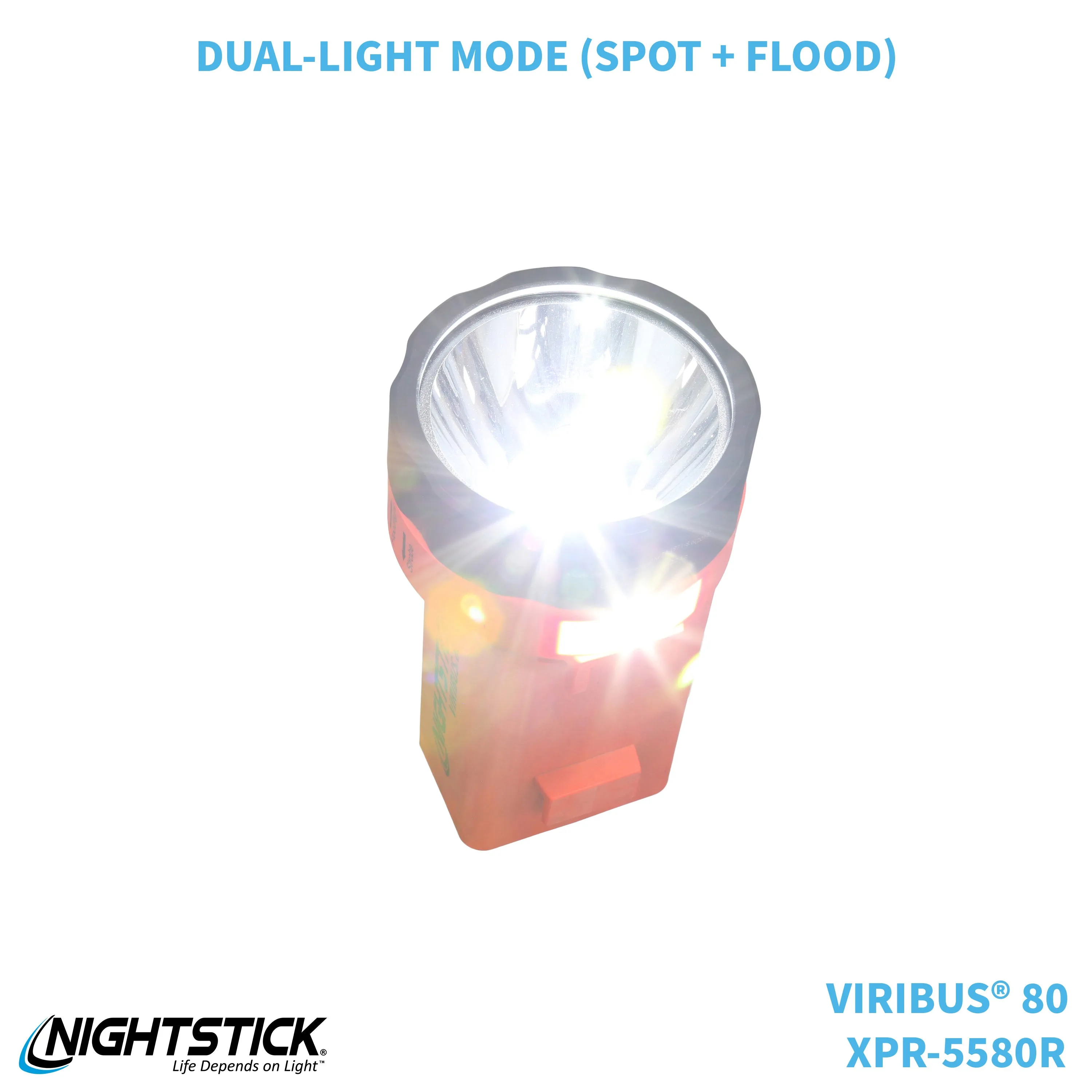 XPR-5580R: [Zone 0] VIRIBUS® 80 IS Rechargeable Dual-Light Lantern
