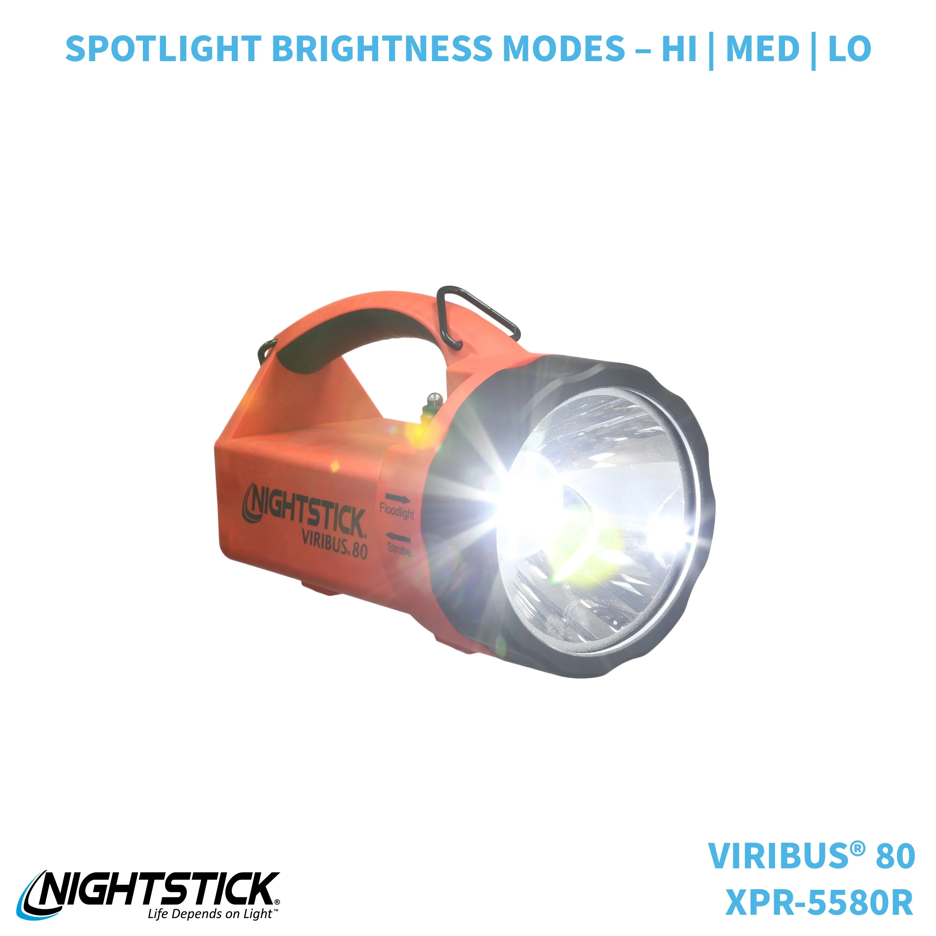 XPR-5580R: [Zone 0] VIRIBUS® 80 IS Rechargeable Dual-Light Lantern