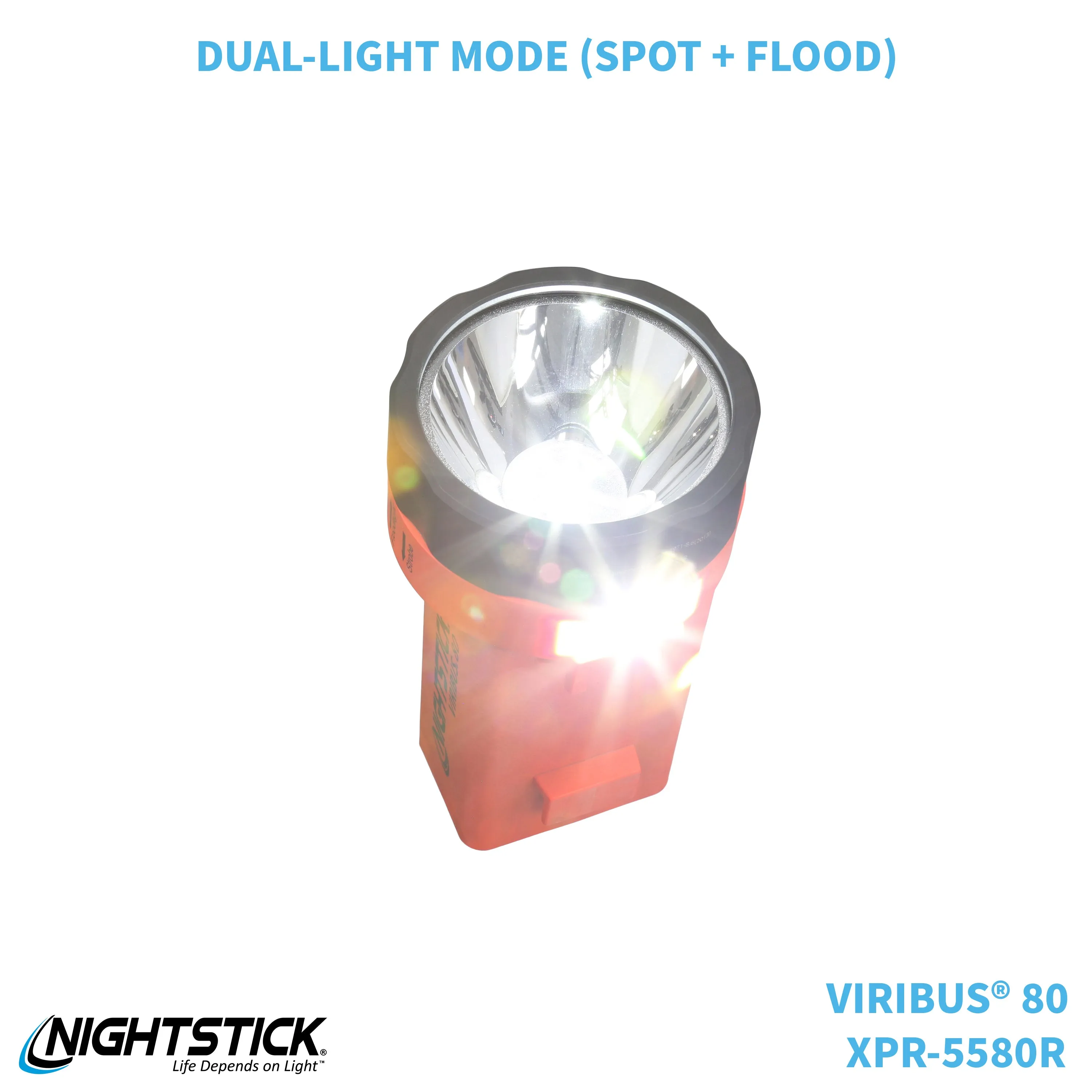 XPR-5580R: [Zone 0] VIRIBUS® 80 IS Rechargeable Dual-Light Lantern